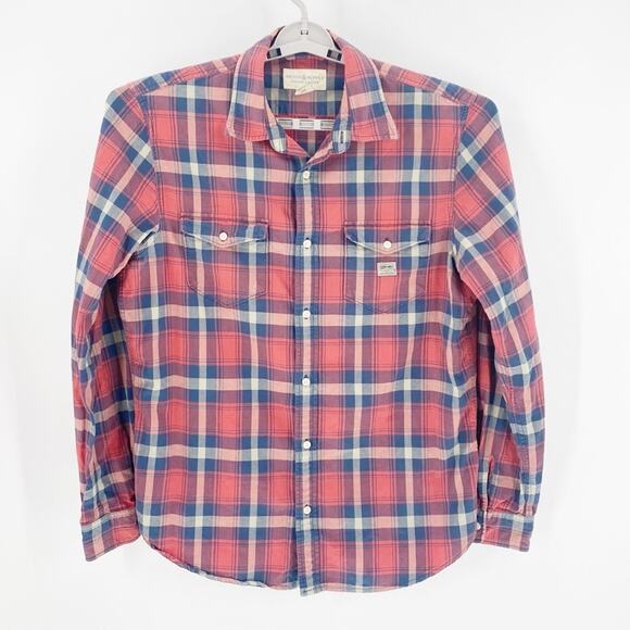 Denim & Supply Ralph Lauren Other - Denim & Supply Ralph Lauren plaid button down worn look discontinued size XL red